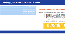 Tablet Screenshot of bloggercarnivals.com